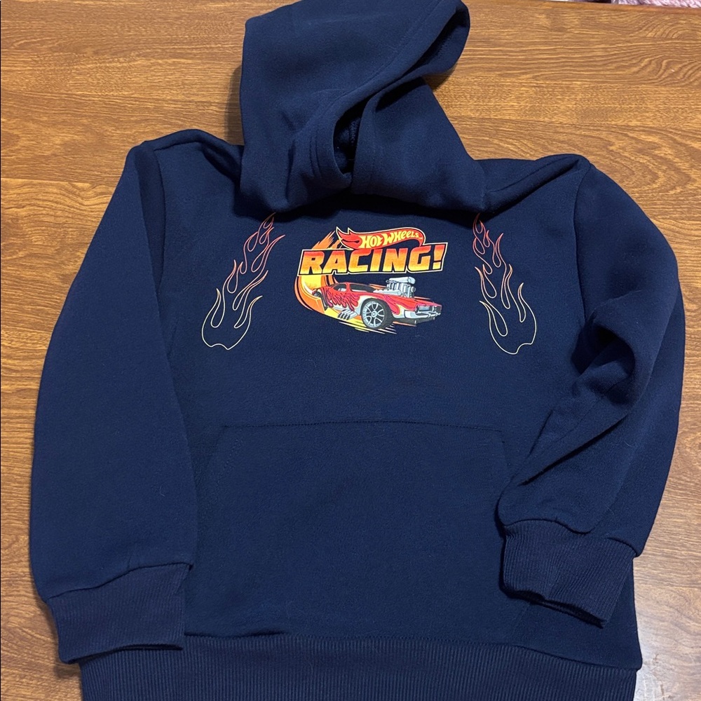 Hot Wheels Racing Hoodie with Flame Design - Picture 3 of 3